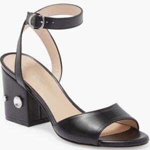 BRAND NEW NEVER WORN STUART WEITZMAN BLOCK HEEL EMBELLISHED SANDALS IN SIZE 8.5